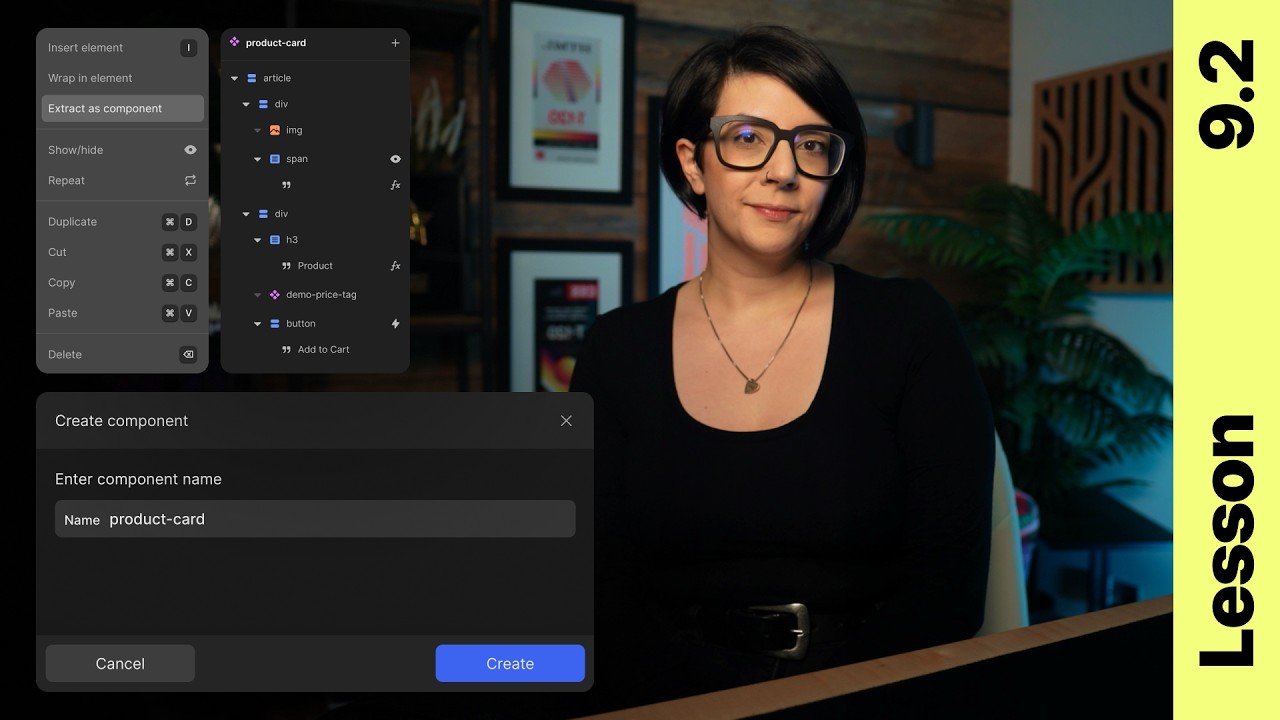 Video thumbnail: Creating and using components